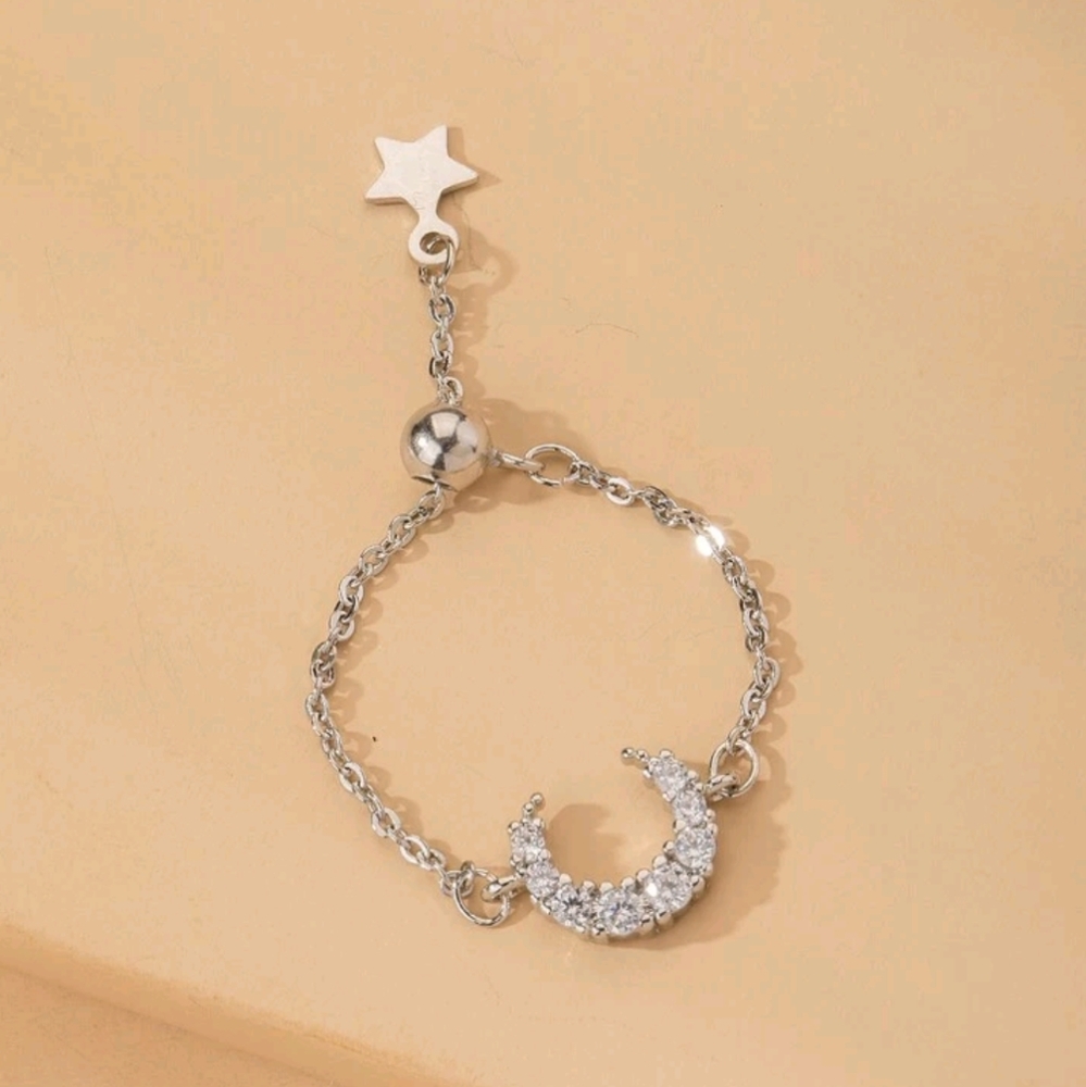 Dainty Moon Ring